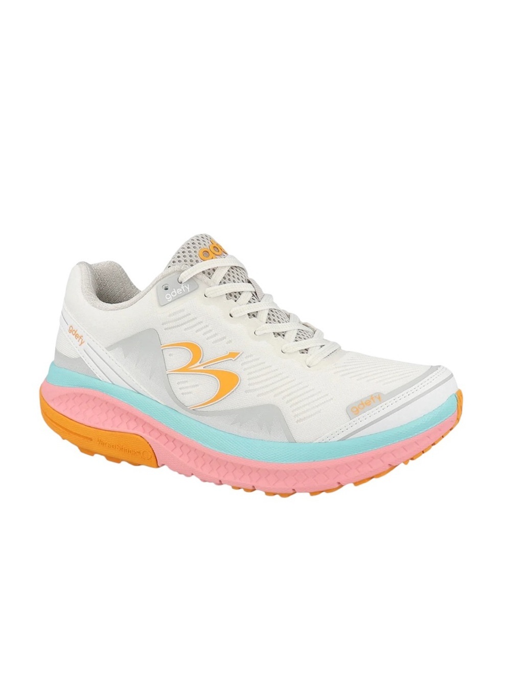 NEW GDEFY Women’s Mighty Walk Athletic Shoes Sneakers White Pink Size 10.5